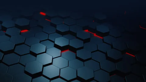 Abstract hexagonal geometric background Stock Footage 242113486