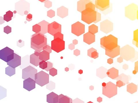 Abstract hexagonal geometric background Stock Illustration