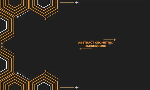 Abstract hexagonal geometric background Stock Illustration