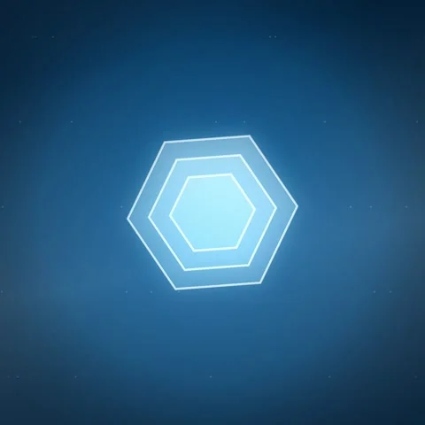 Abstract Hexagonal Geometric Pattern Background with Soft Light Gradients a.. Stock Footage 347265429