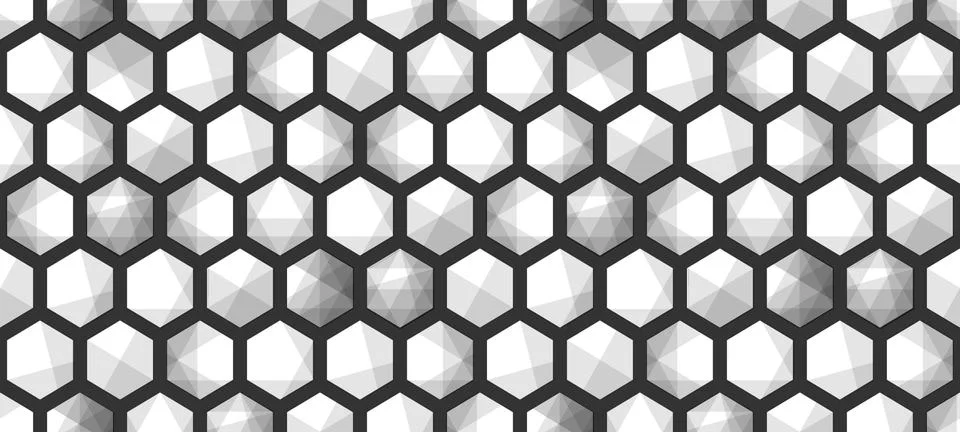 Abstract hexagonal geometric pattern background Illustrazione stock