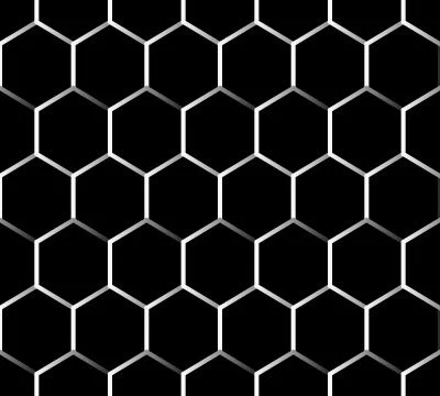 Abstract hexagonal geometric pattern background Stock Illustration
