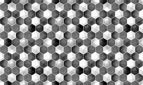 Abstract hexagonal geometric pattern background Stock Illustration