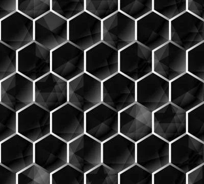 Abstract hexagonal geometric pattern background Stockillustratie