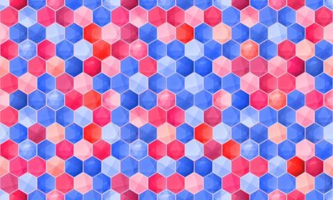 Abstract hexagonal geometric pattern background Stockillustratie