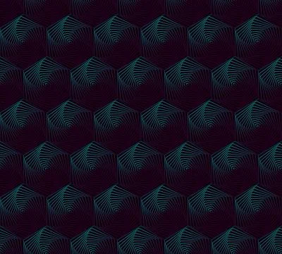 Abstract hexagonal geometric pattern background Stock Illustration