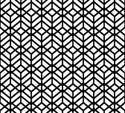 Abstract hexagonal geometric pattern background Stock Illustration