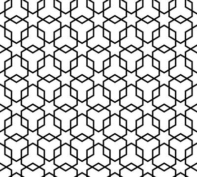 Abstract hexagonal geometric pattern background イラスト素材