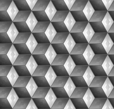 Abstract hexagonal geometric pattern background Illustrazione stock