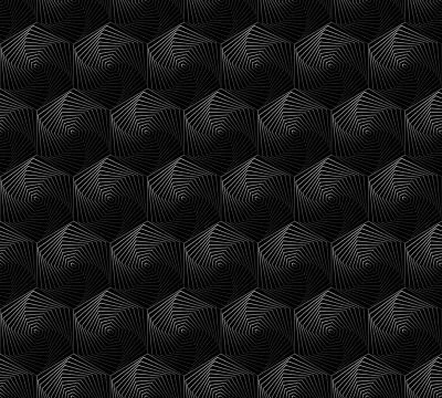 Abstract hexagonal geometric pattern background Stock Illustration