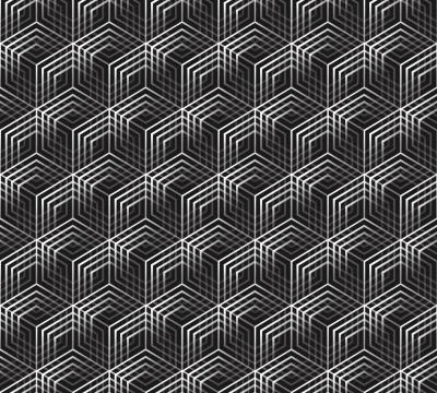 Abstract hexagonal geometric pattern background Stock Illustration