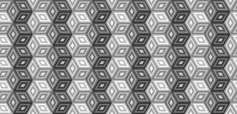 Abstract hexagonal geometric pattern background イラスト素材