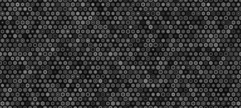 Abstract hexagonal geometric pattern background Stock Illustration