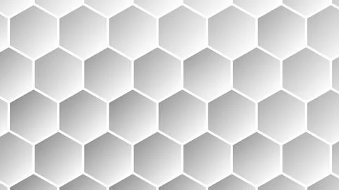 Abstract Hexagonal Geometric Pattern Background in Black White and Gray Shades Stock Illustration