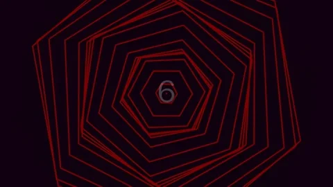 Abstract Hexagonal Glow Pattern: Geometric Structure Lines Background Templat Stock Footage 342115625