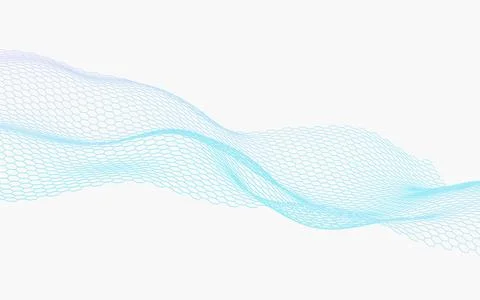 Abstract hexagonal grid background, 3d rendering. 스톡 일러스트