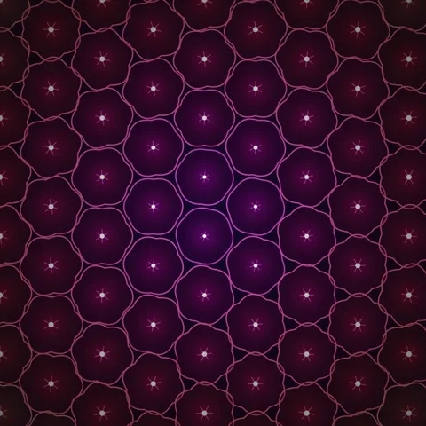 Abstract Hexagonal Grid Pattern with Glowing Center, Dark Blue Geometric Ba.. Stock Footage 346282938