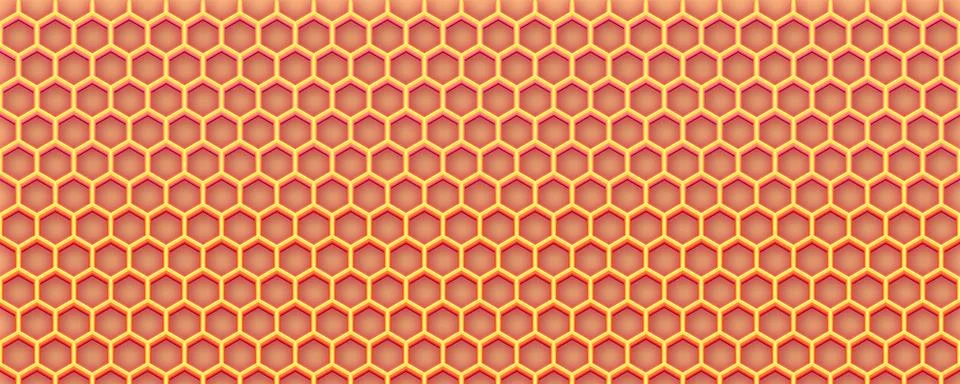 Abstract hexagonal honeycomb bee background pattern vector Illustrazione stock