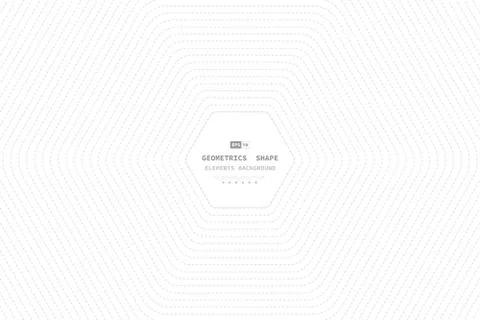 Abstract hexagonal line of middle minimal decoration background. Stock Illustration