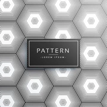 Abstract hexagonal line pattern background 스톡 일러스트