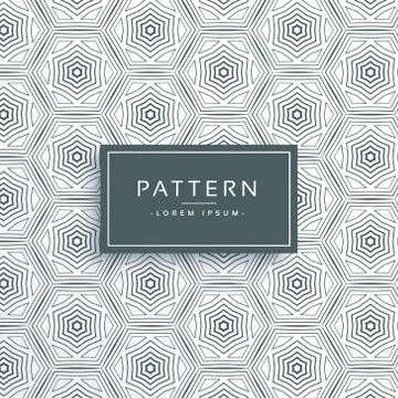 Abstract hexagonal line pattern background design 스톡 일러스트