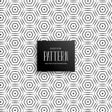 Abstract hexagonal lines pattern background Stock Illustration