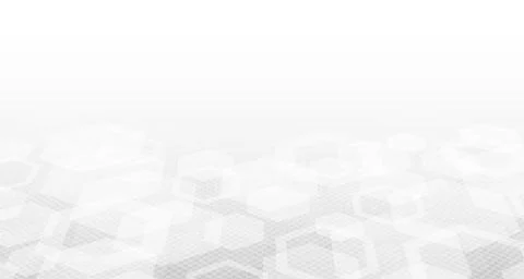 Abstract hexagonal of medical technology white design pattern with halftone Stock Illustration
