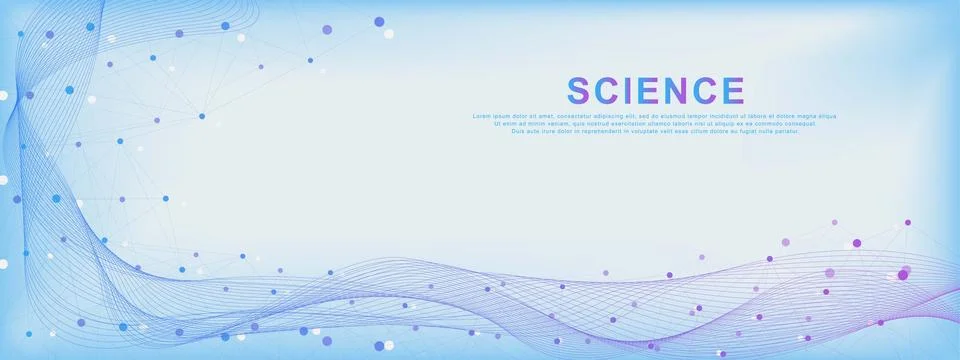 Abstract hexagonal molecular structure background. Stock Illustration