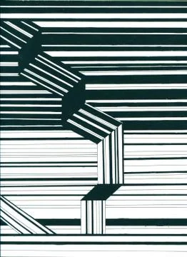 Abstract hexagonal molecular structures in technology background and science  Stock Illustration