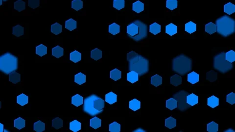 Abstract hexagonal motion background loop blue Stock Footage 92706121