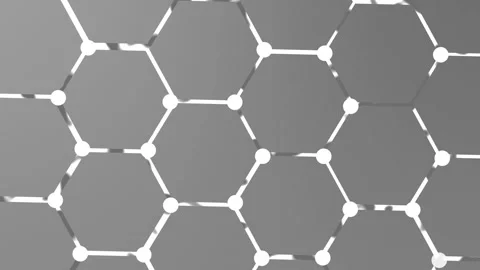 Abstract hexagonal network pattern background animation Stock Footage 329201381