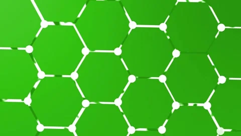 Abstract hexagonal network pattern background animation Stock Footage 329201414