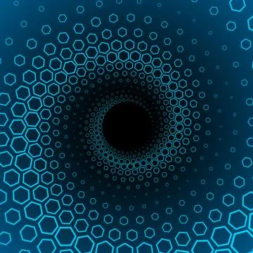 Abstract hexagonal pattern circle background Stockillustratie