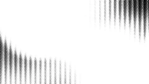 Abstract Hexagonal Pattern Design with Fading Dots and Waves Stock-Illustration