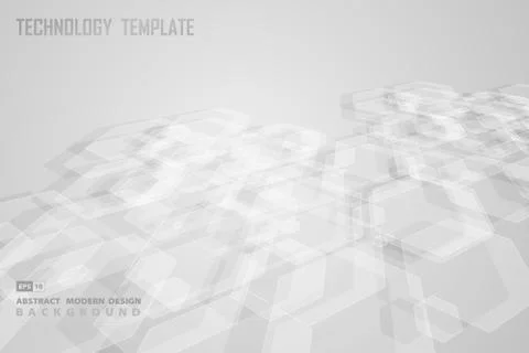 Abstract hexagonal pattern design of futuristic design decorative background. イラスト素材