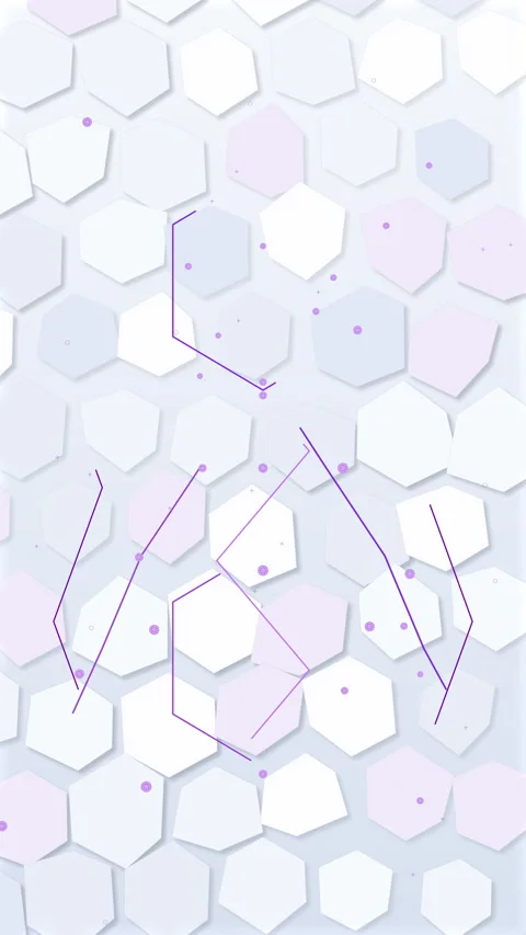 Abstract hexagonal pattern loop with digital network and glowing nodes 스톡 동영상 346736155