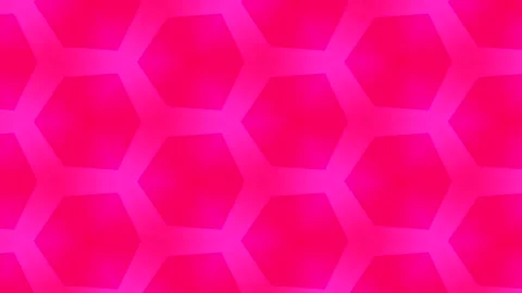 Abstract hexagonal pattern with a seamless pink gradient design Stock Footage 301520681
