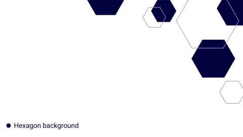 Abstract hexagonal shapes background animation Stock Footage 296143252