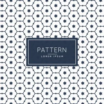 Abstract hexagonal star pattern 스톡 일러스트