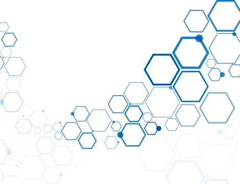 Abstract hexagonal structures イラスト素材