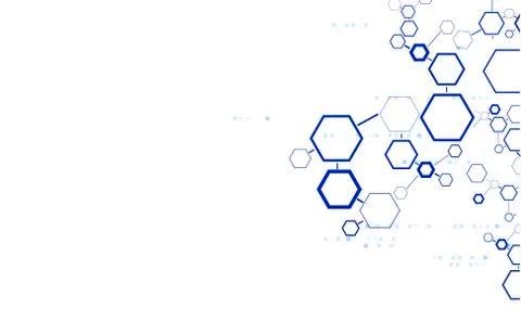 Abstract hexagonal structures. Illustrazione stock