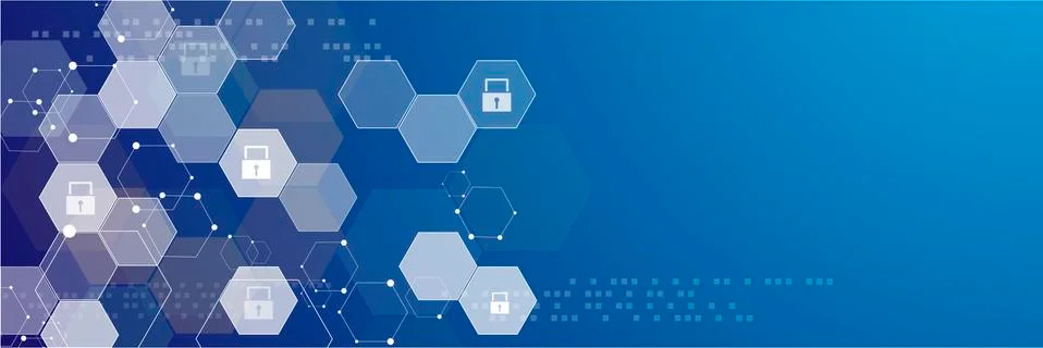 Abstract hexagonal structures Illustrazione stock