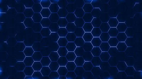 Abstract hexagonal technology background Ilustración de archivo