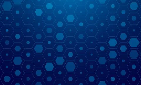 Abstract hexagonal technology background 库存插图