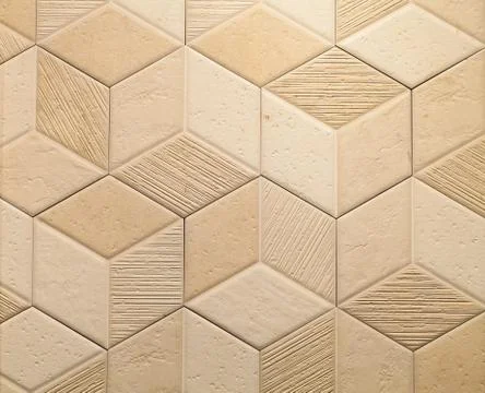 Abstract hexagonal tile mosaic background design Foto stock