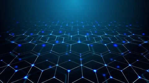 Abstract Hexagons Background Stock Footage 166914929