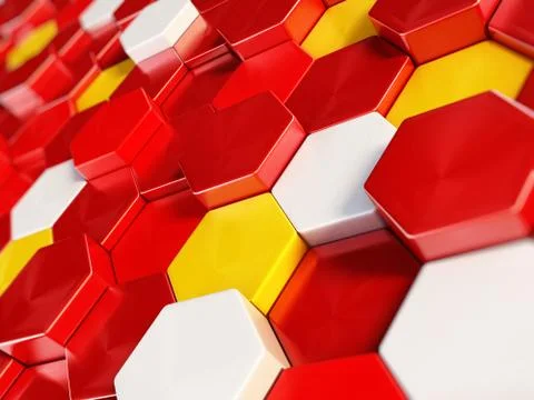Abstract hexagons background Stock Illustration