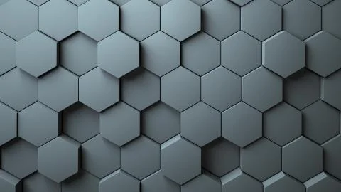 Abstract Hexagons Background 스톡 일러스트