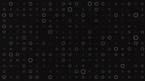 Abstract Hexagons Background Random Motion, 3d Loopable Animation 4k Stock Footage 68348964