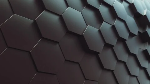 Abstract Hexagons Background Random Motion, 3d Loopable Animation 4k Vidéo 71439319